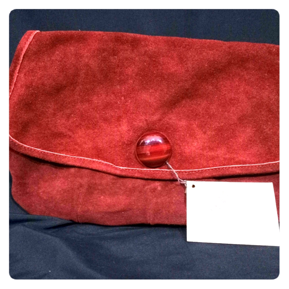 Leather clutch purse